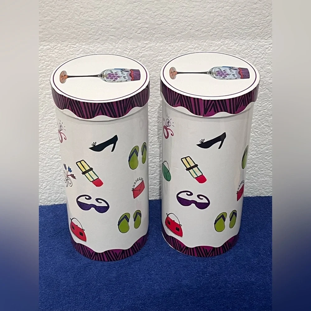 NOB World’s Best Mom Handpainted Wine‎ Glass.